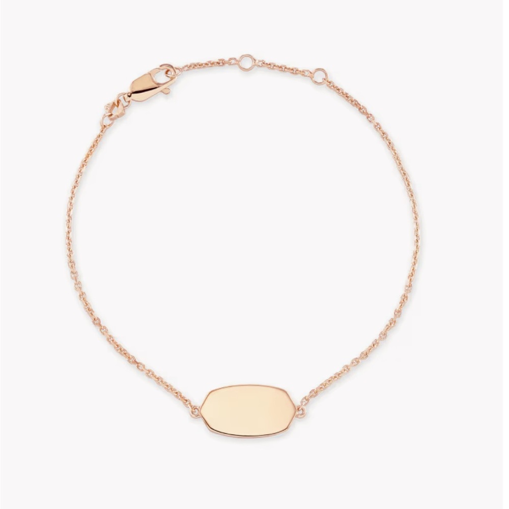 Kendra Scott Elaina Delicate Chain Bracelet In 18k Rose Gold Vermeil